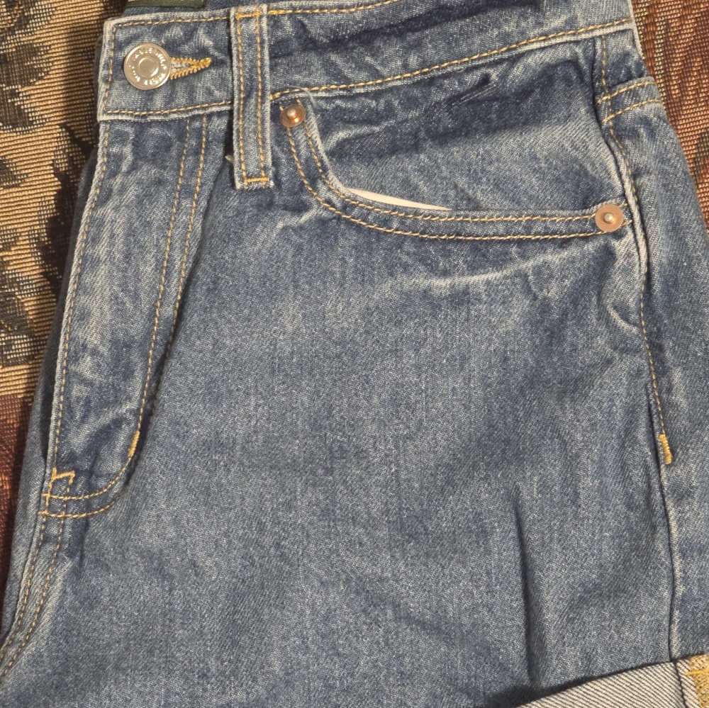 Wild Fable Womens High Rise Rolled Cuff Happy Jean Shorts 28R - Picture 15 of 15